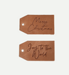 Leather Gift Tags Holiday decor