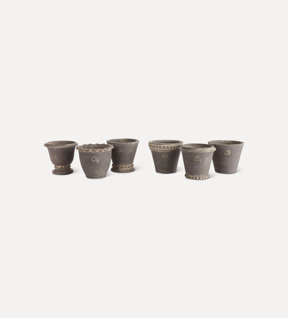 Nicholas Handmade Mini Pot Set Planters + Pots