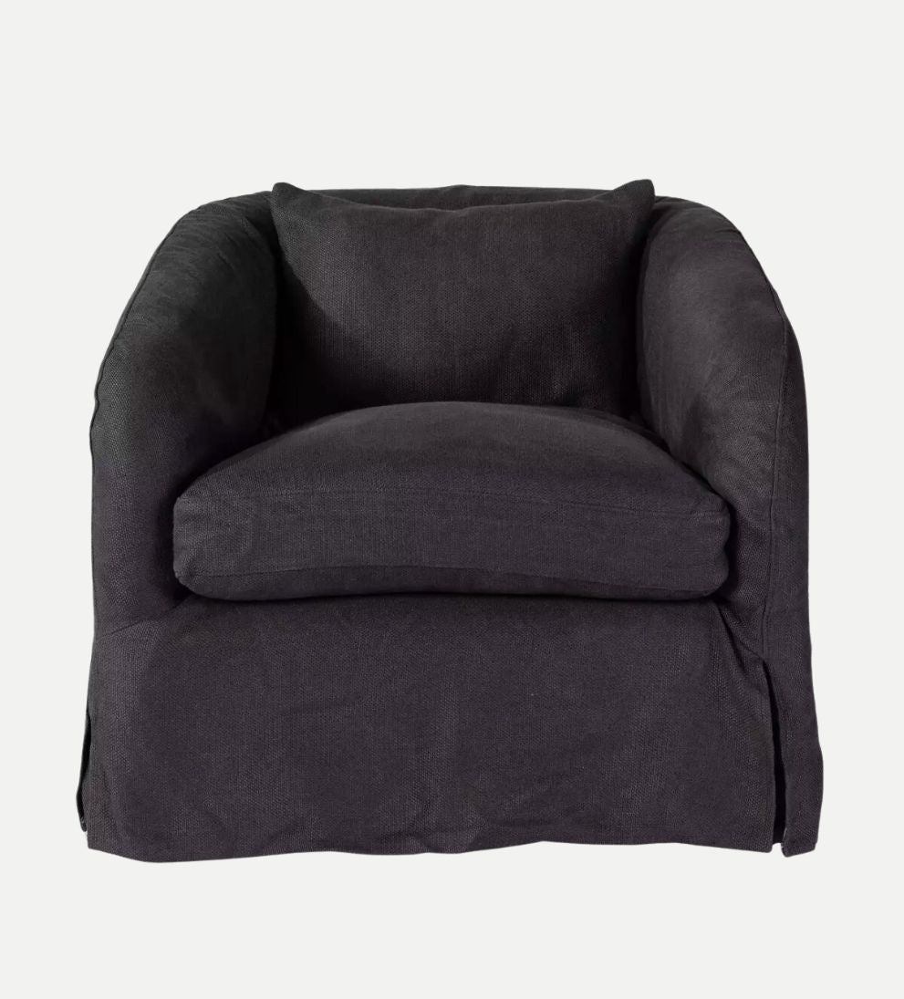 Amelia Slipcover Swivel Chair Chairs