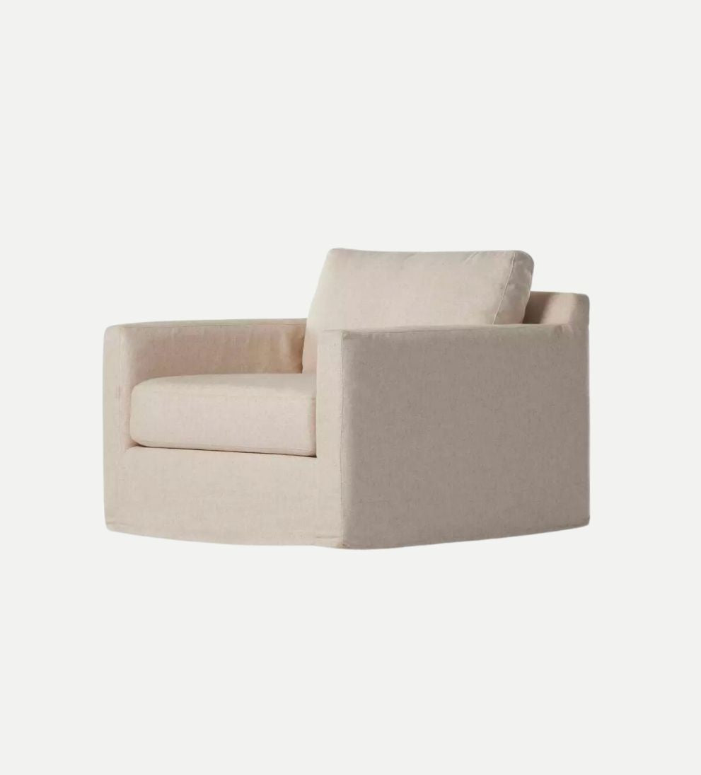 Isabella Slipcover Swivel Chair Chairs