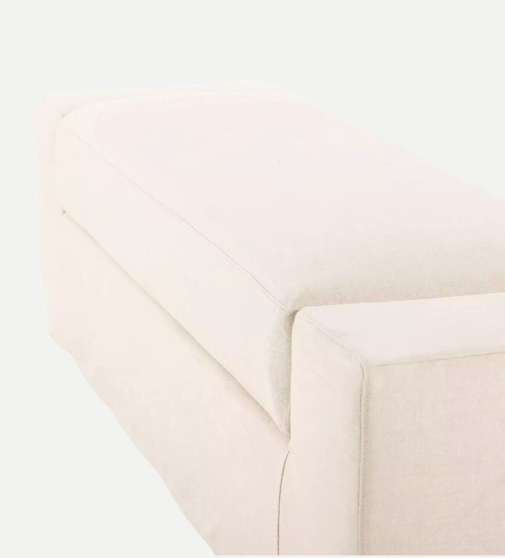 Lexi Wide Arm Slipcover Accent Bench Benches