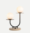 Modern Globe Travertine Table Lamp Lighting