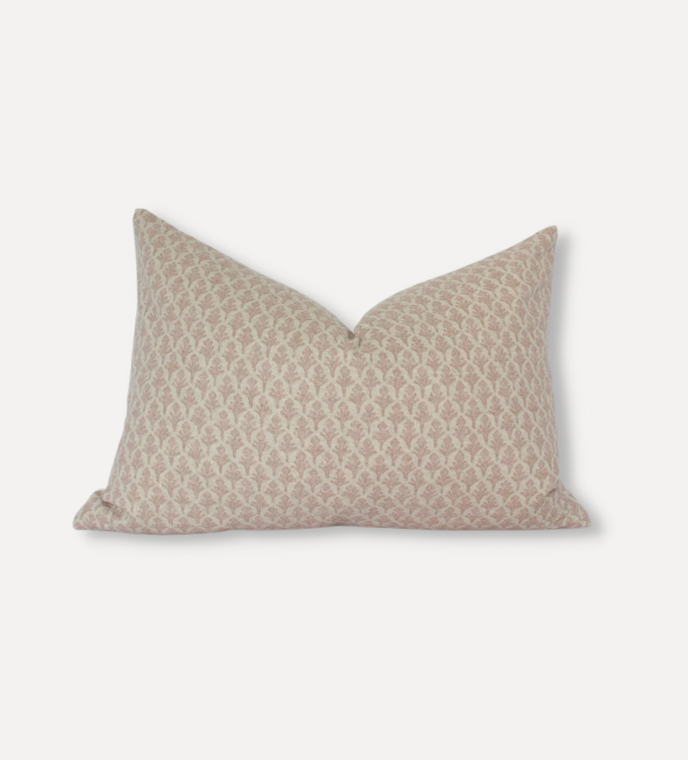 natural beige cotton fabric pillow