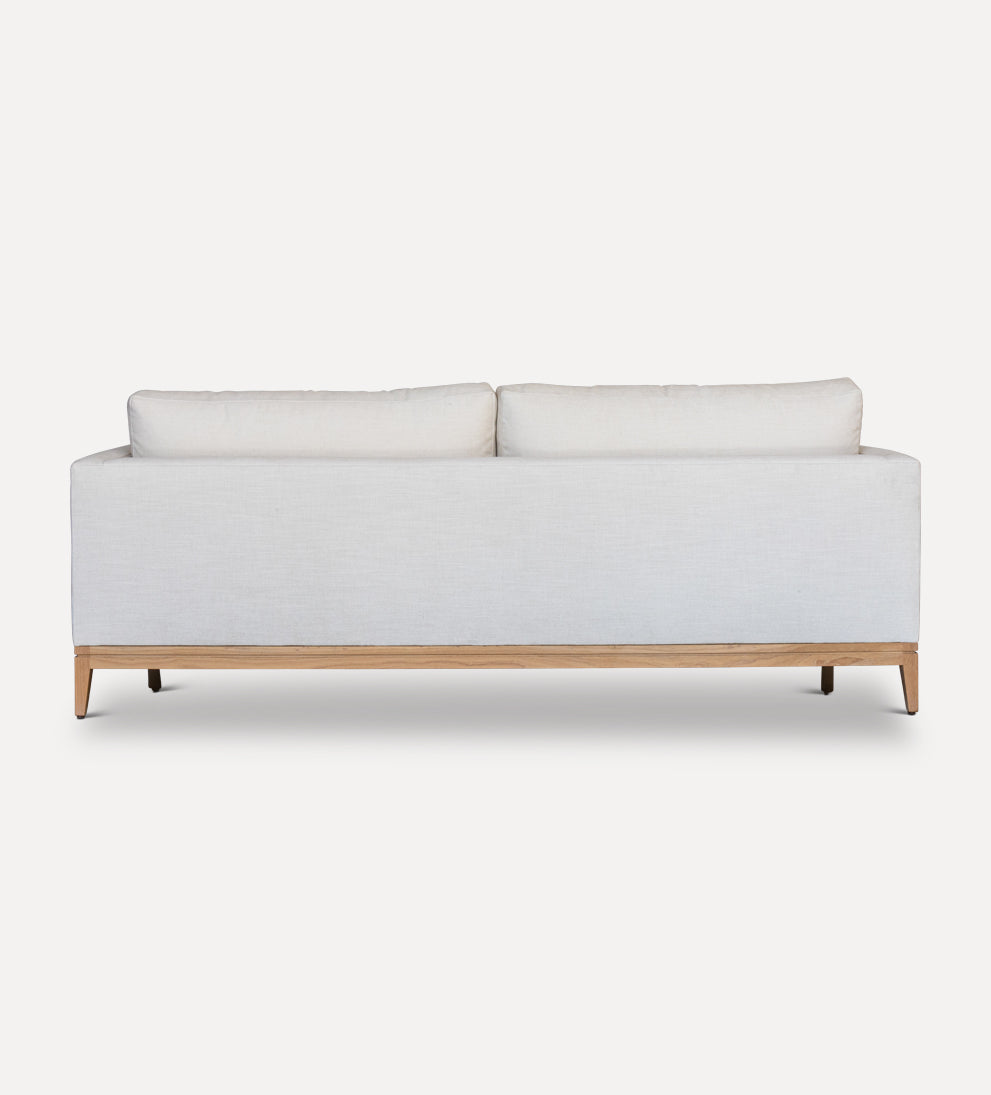 white oak wood base sofa