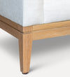 white oak wood base sofa