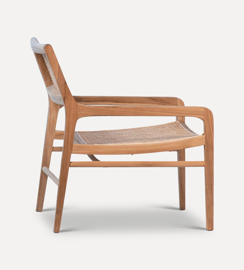 teak wood tan chair