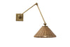woven wicker shade sconce