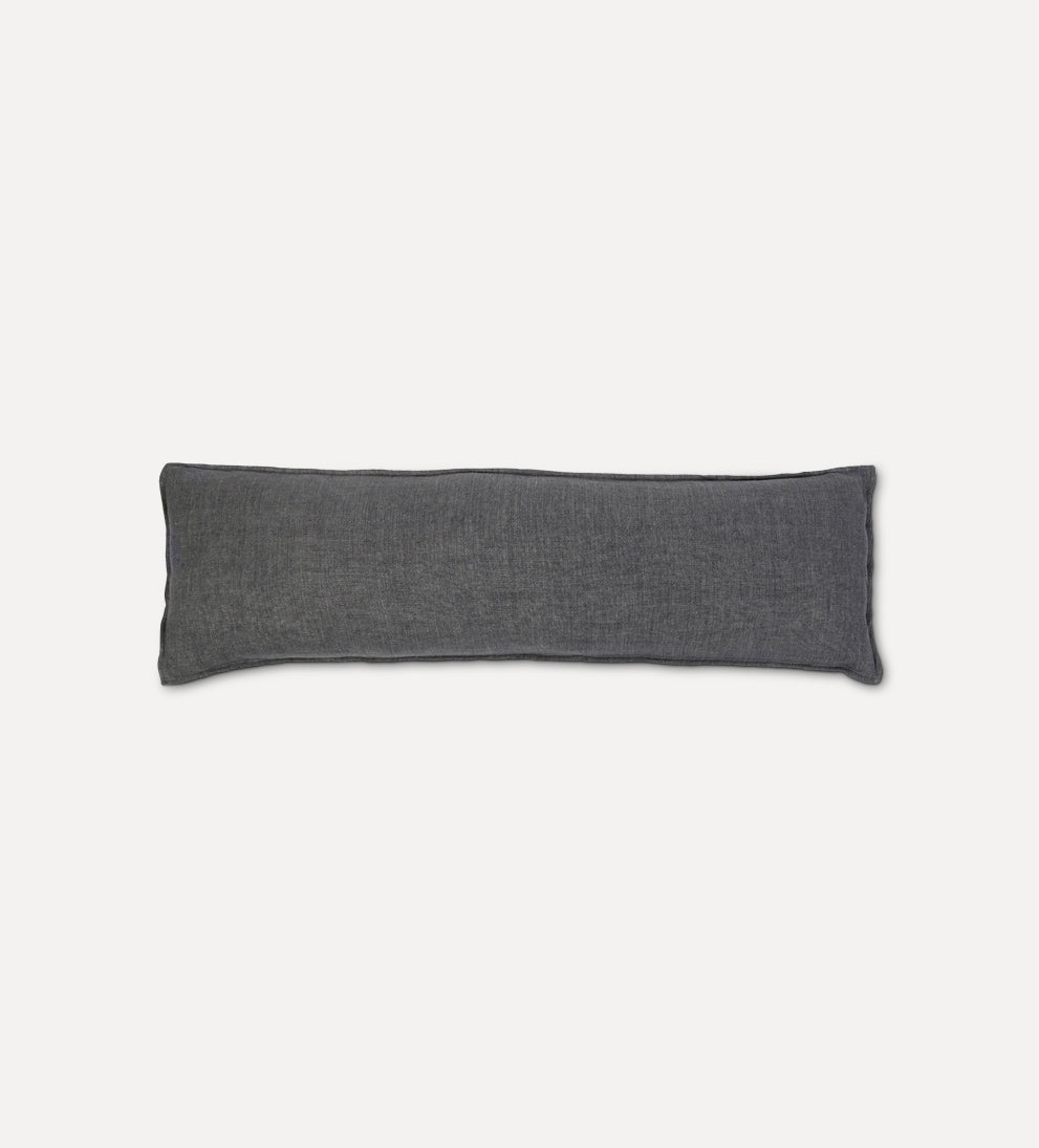 Montauk Body Pillow Charcoal Bedding