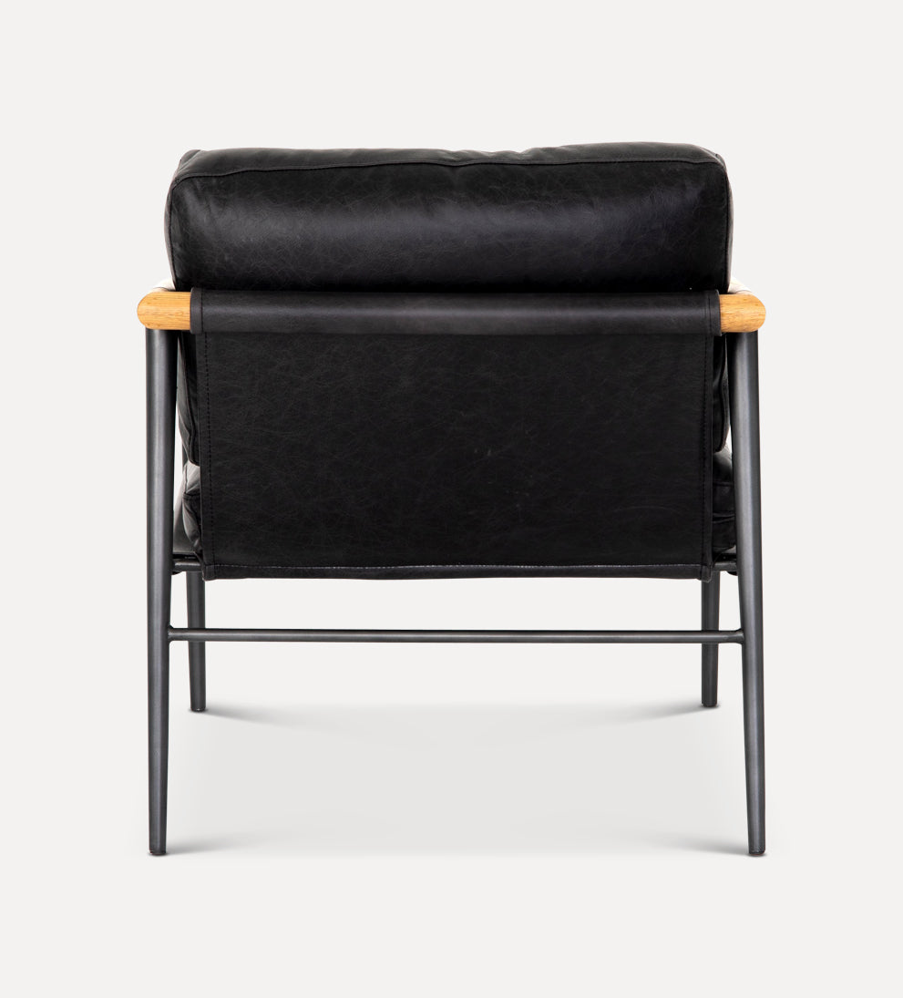 top-grain leather chair