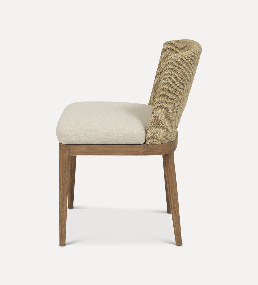 woven rattan dining chair