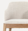 solid, light honey oak chair