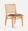 solid textured natural cane chair
