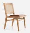 solid textured natural cane chair