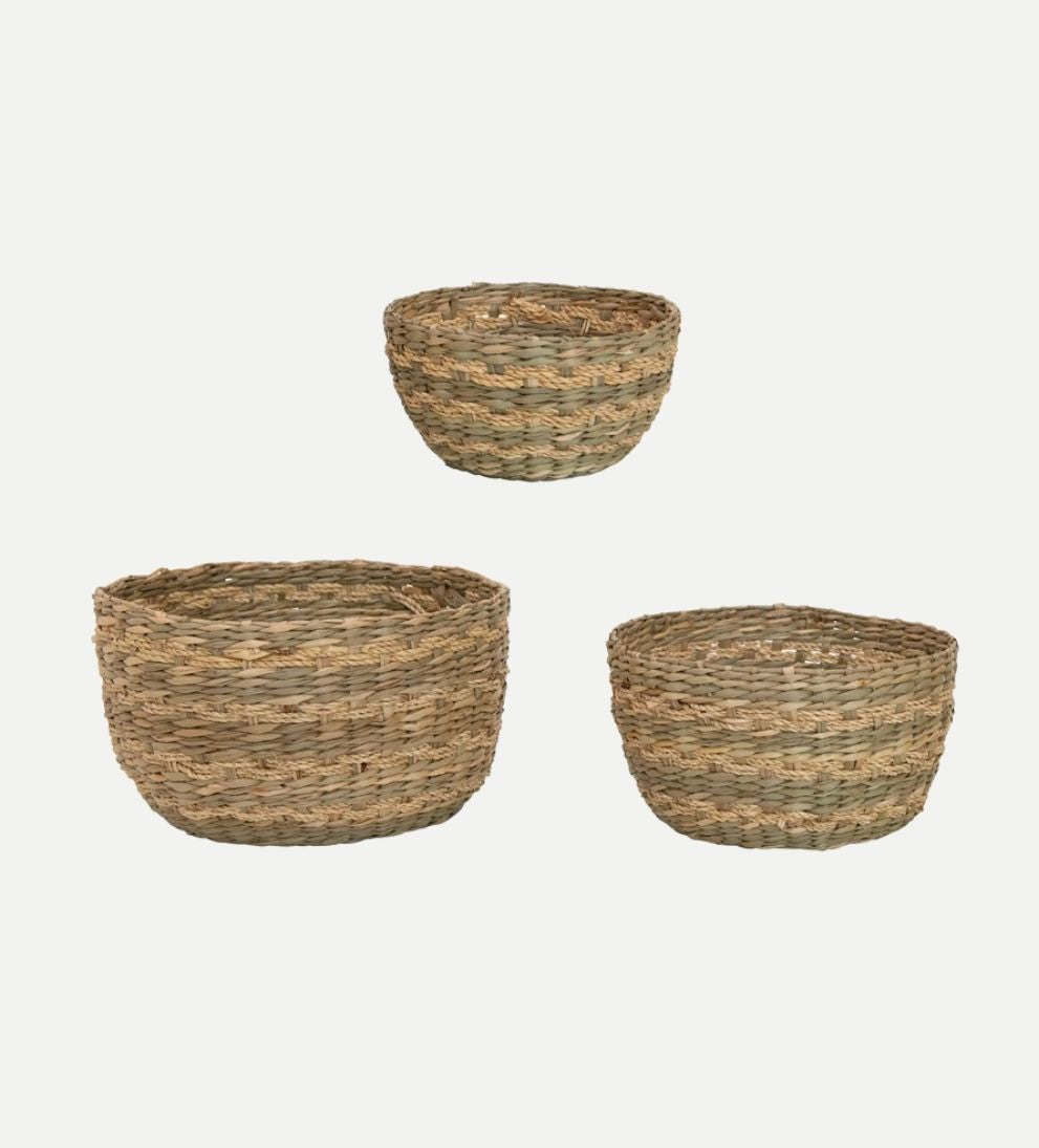 Lucy Seagrass Baskets Baskets +Boxes