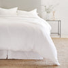 Parker Linen Duvet Cover Set White Bedding