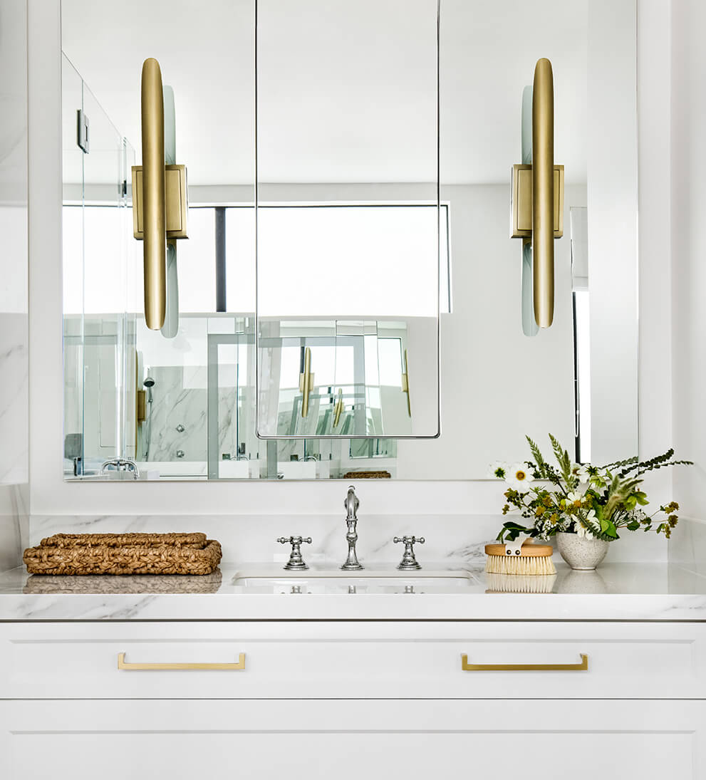  plated finish brass sconce