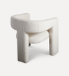 plywood boucle fabric chair