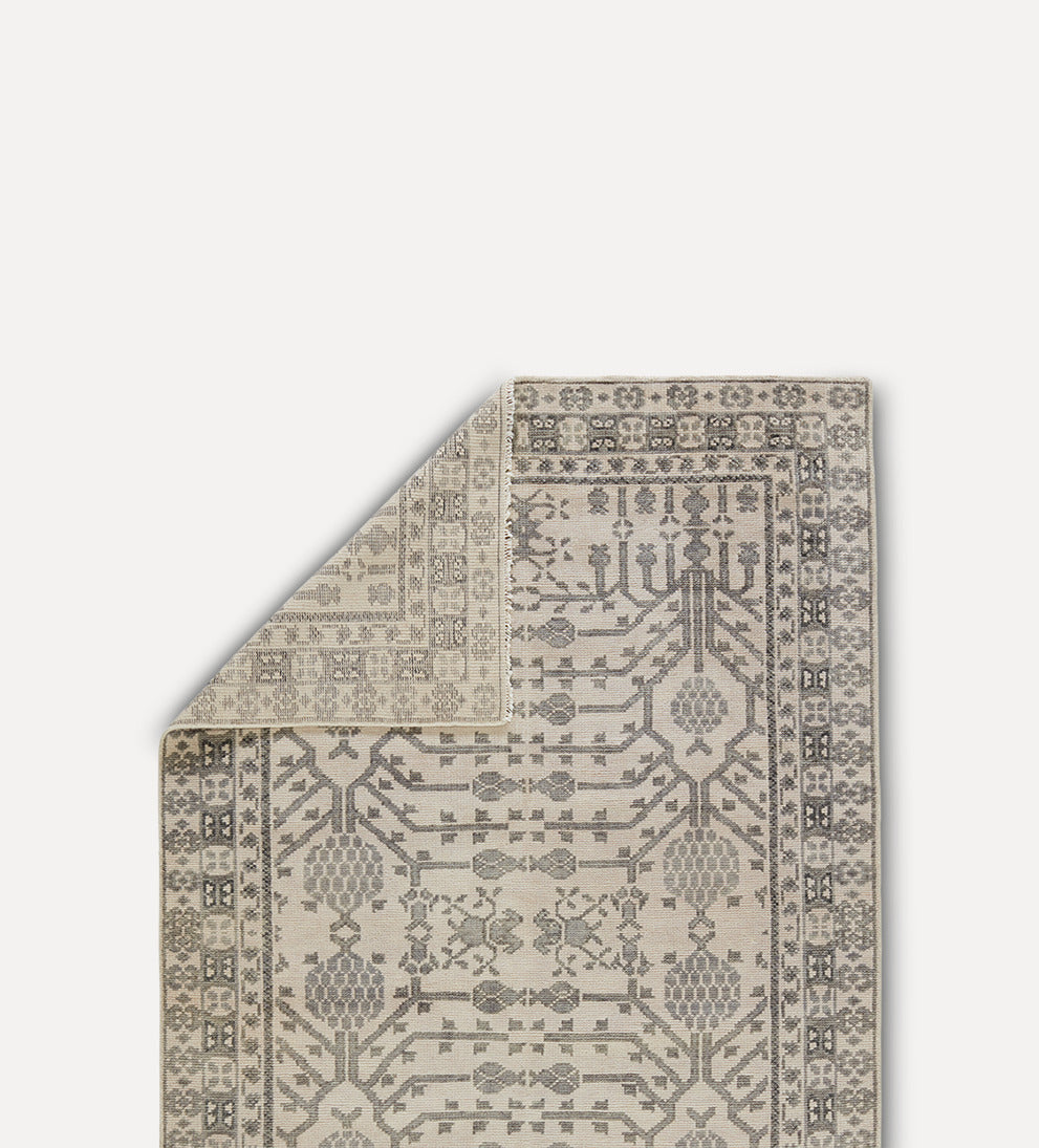 sophisticated hand-knotted wool rug