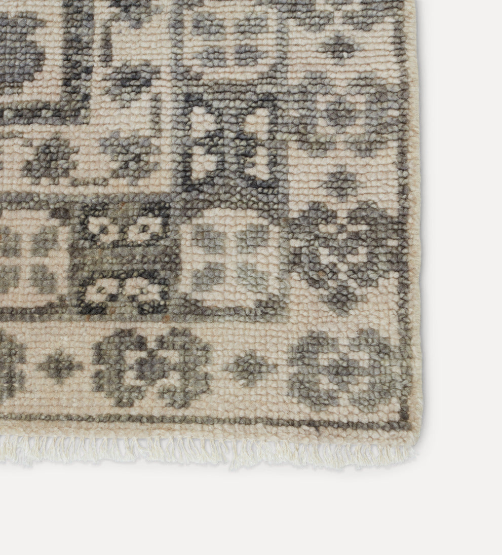 sophisticated hand-knotted wool rug