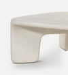 unique white concrete coffee table