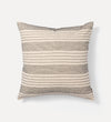 multi-stripe cotton pillow cover
