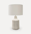 hand-washed concrete base lamp