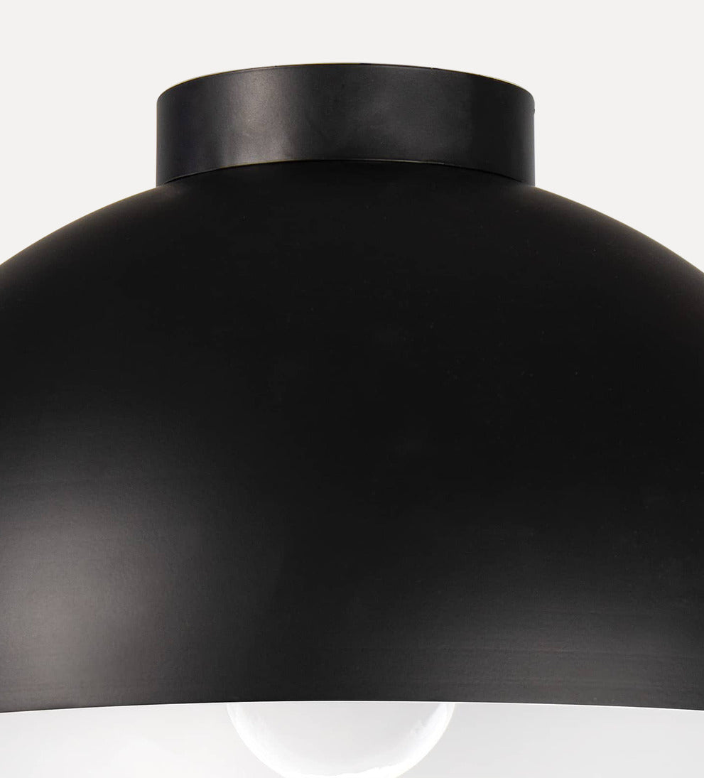 black lighting fixture flush mount