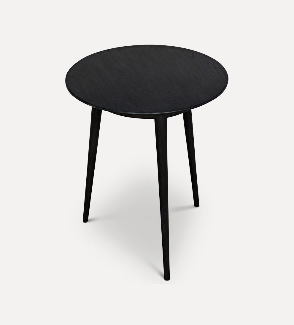  black sungkai wood charcoal side table