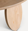 oval alder wood durable table