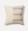 neutral hues stripes pillow